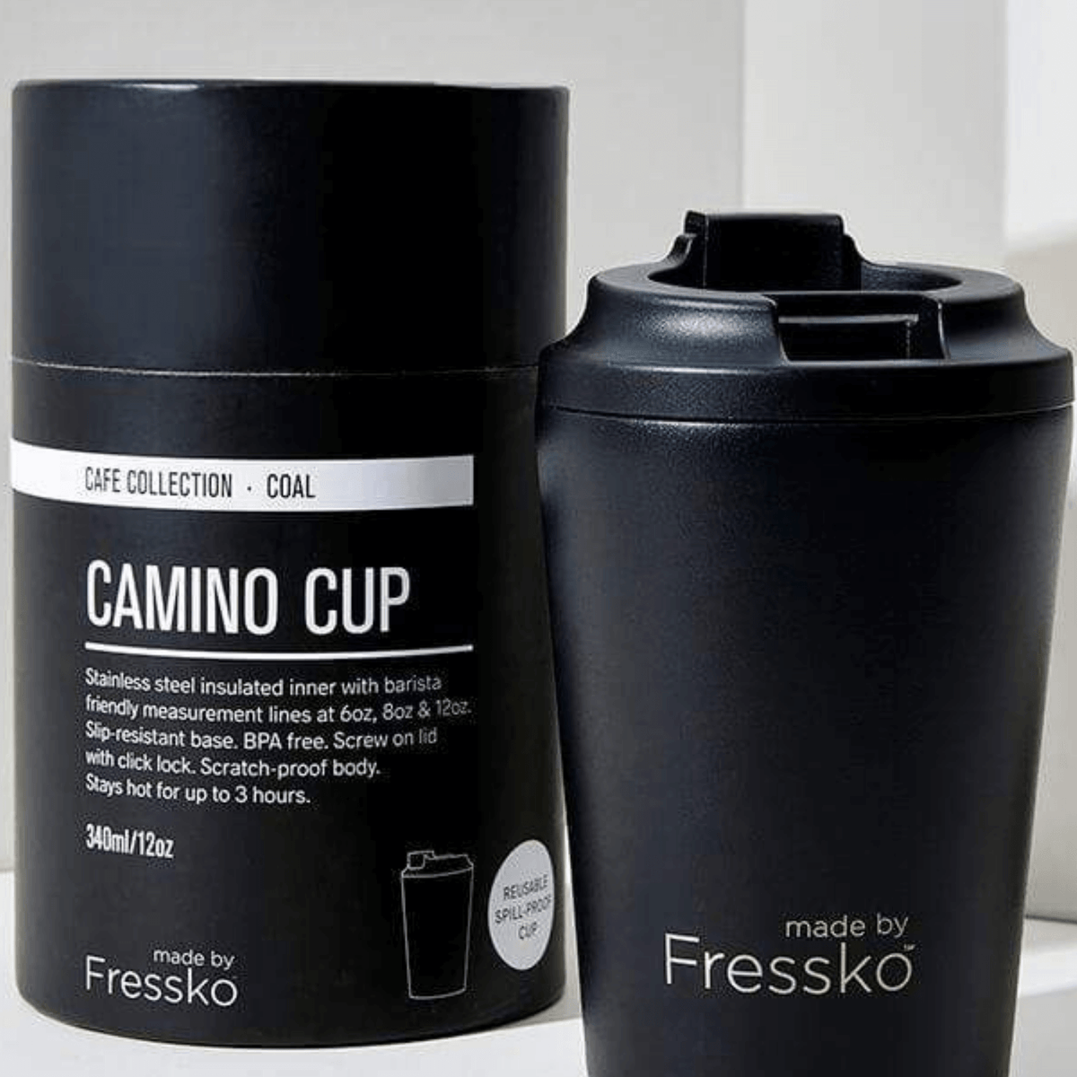 Cup Camino Ceramic Coal 340ml - Fressko main image 1