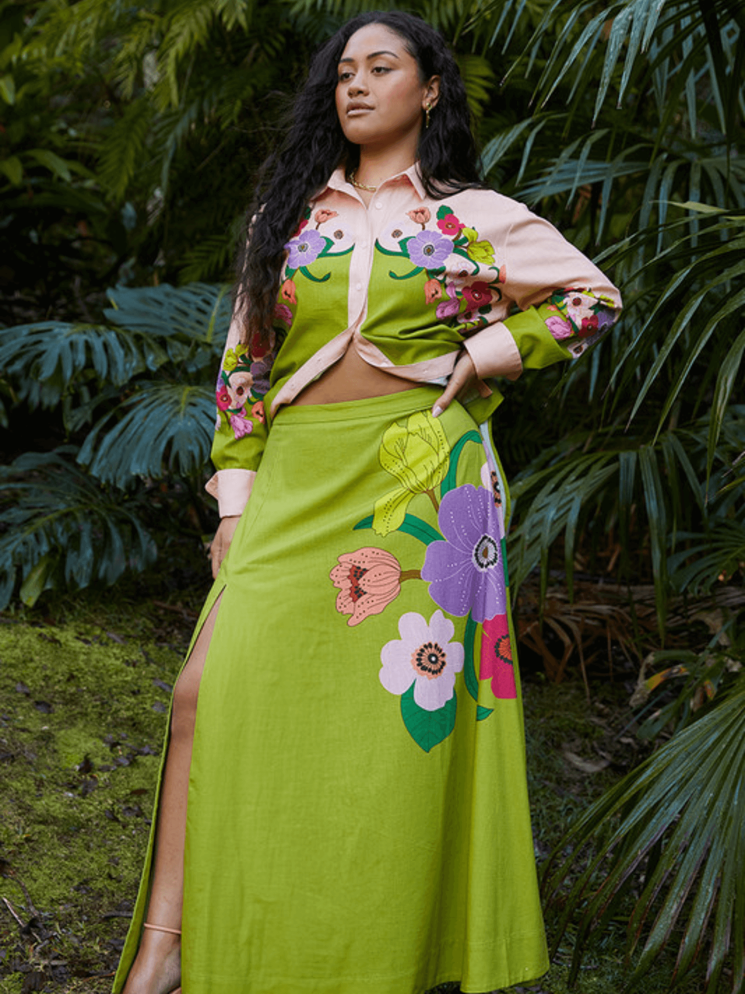 Floral circle skirt online